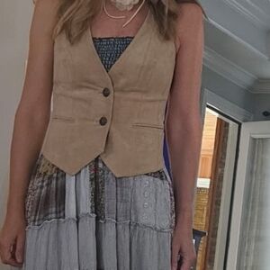 DEPT LEATHER VEST SIZE XS